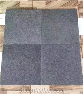 Flamed Vietnam Black Granite Used For Flooring, Wall